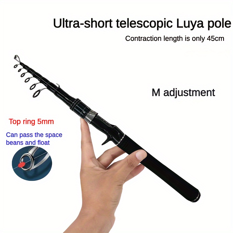 Ftk Ultralight Telescopic Ice Fishing Rod With Eva Non slip - Temu