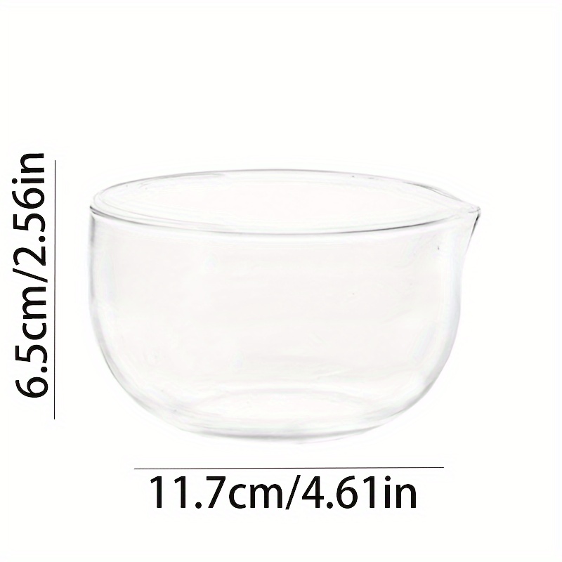 Transparent Glass Baking Egg Bowl Japanese Matcha Tea Bowl Fruit Yogurt Vegetable Salad Tableware 600ml