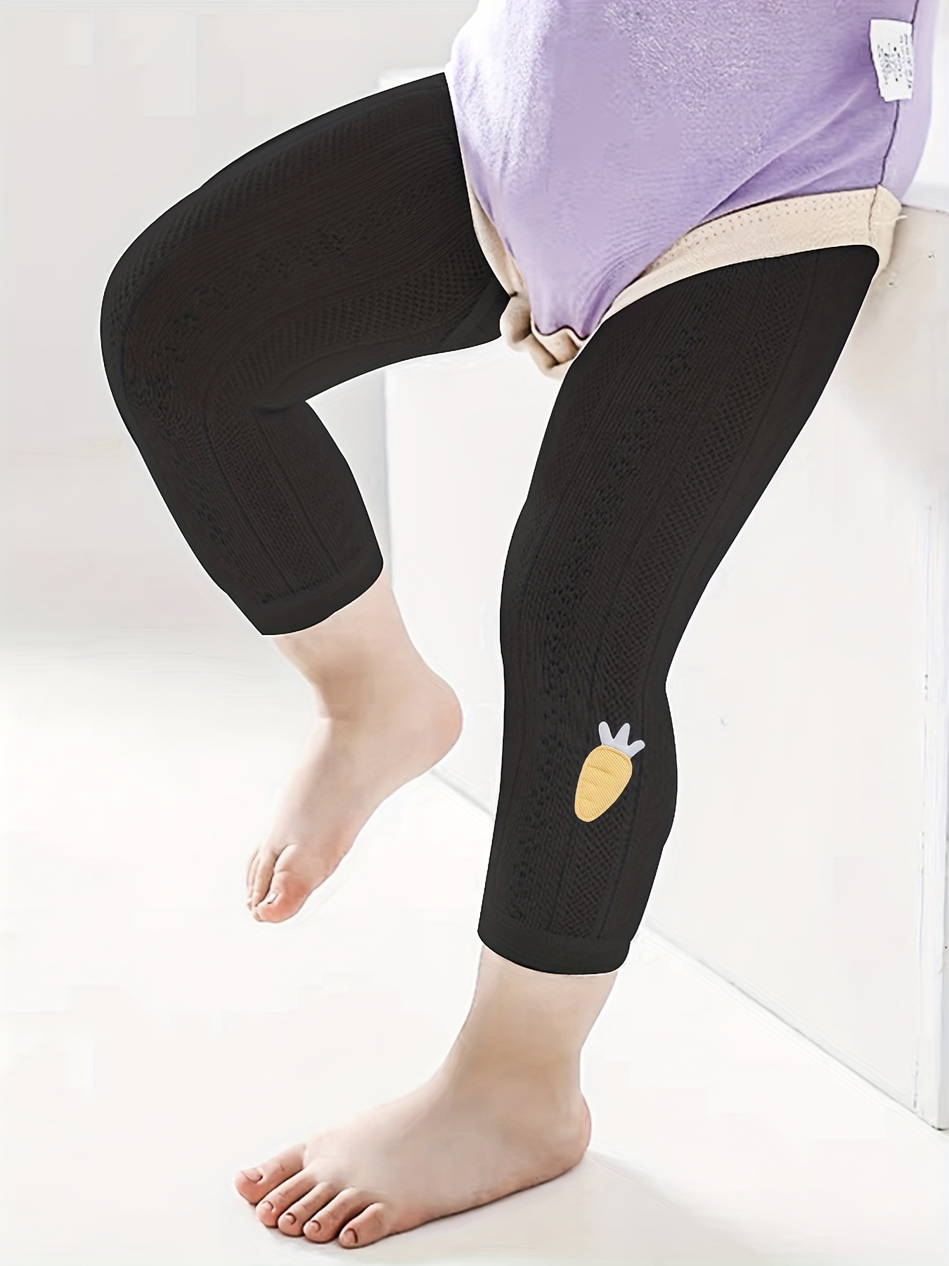 Girls Solid Stretchy Leggings Set Bunny Design Leggings Fall - Temu