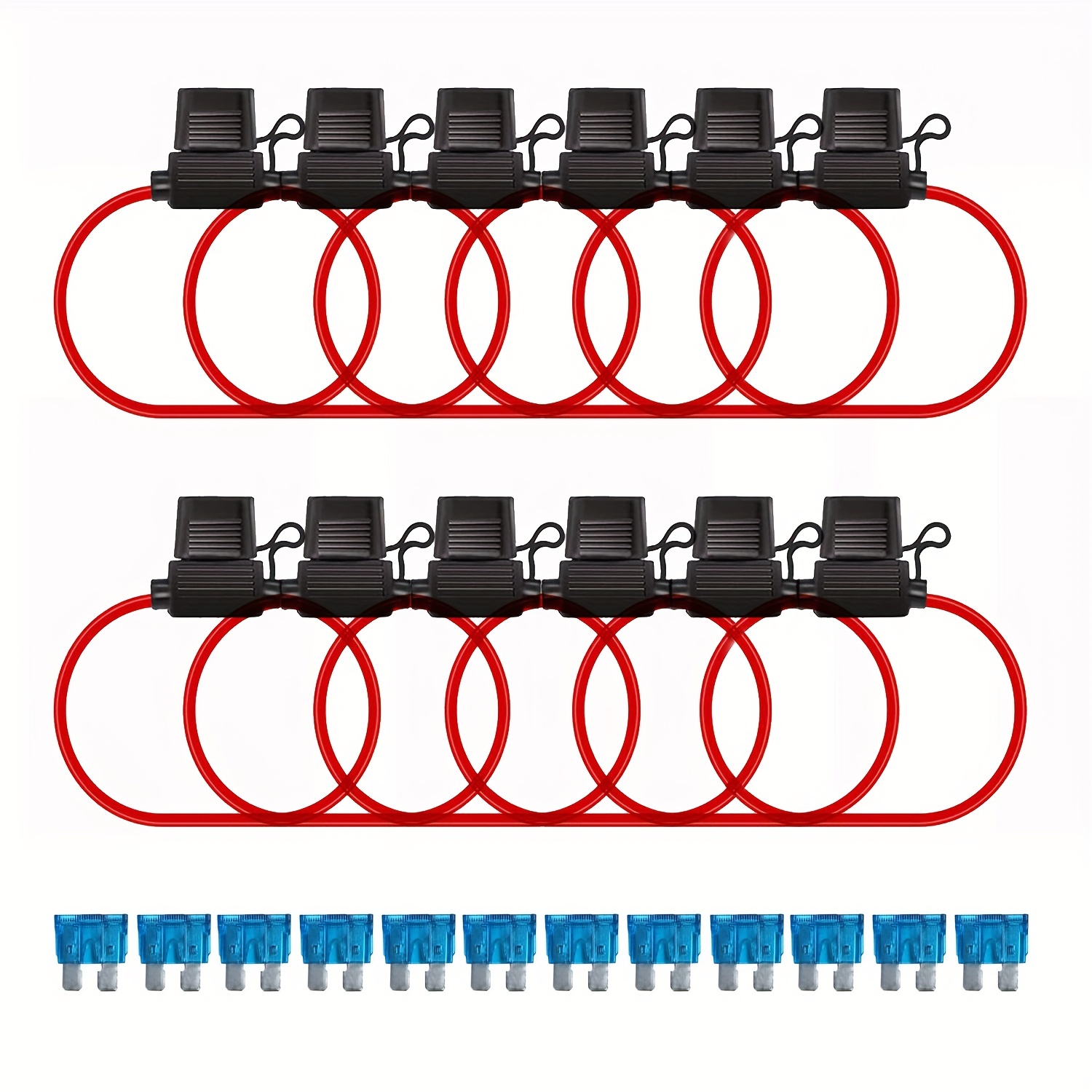 Boîte à fusibles 12 voies porte-fusible bornier à vis 5A 10A 15A