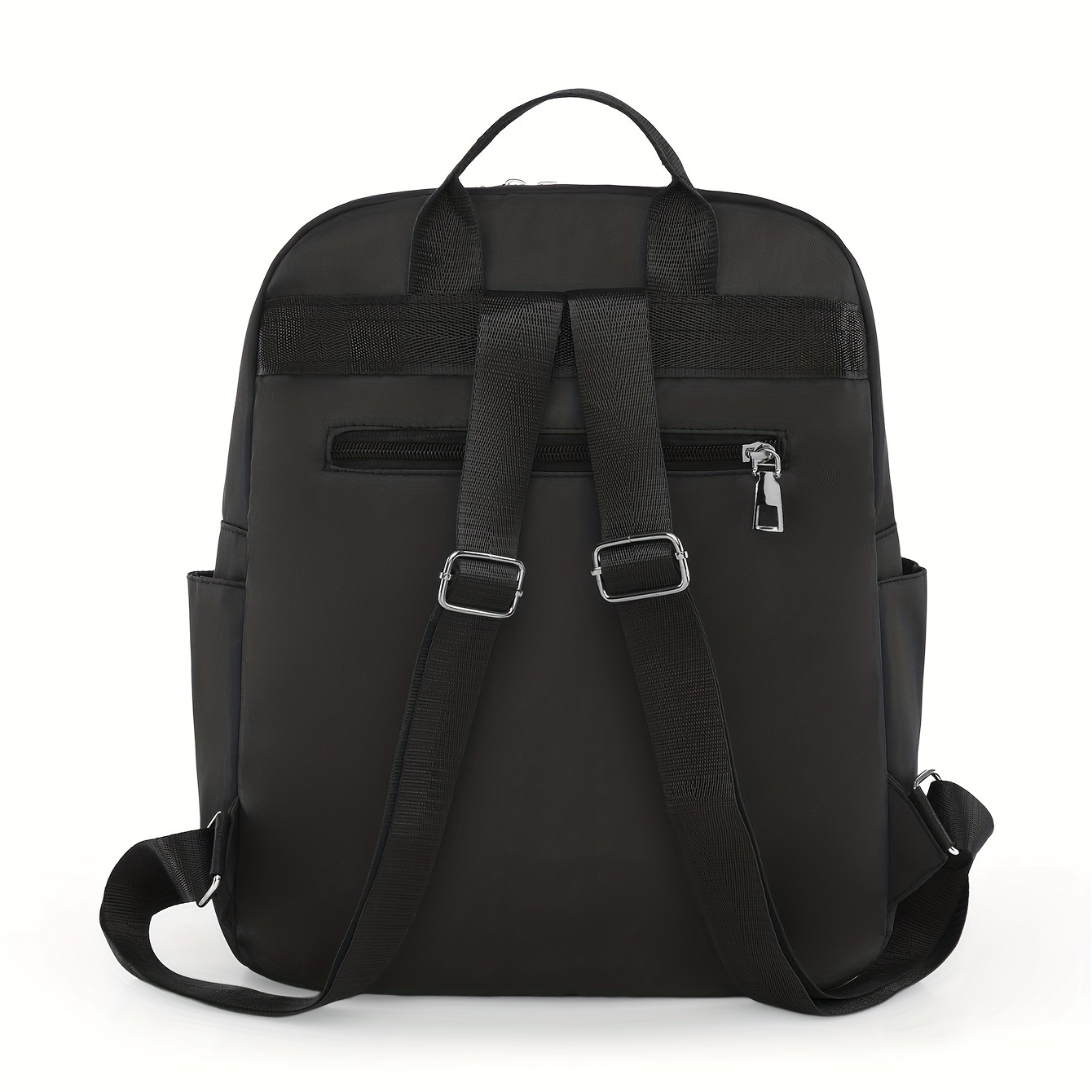 Minimalist Solid Backpack All Match Argyle Pattern Storage Backpack