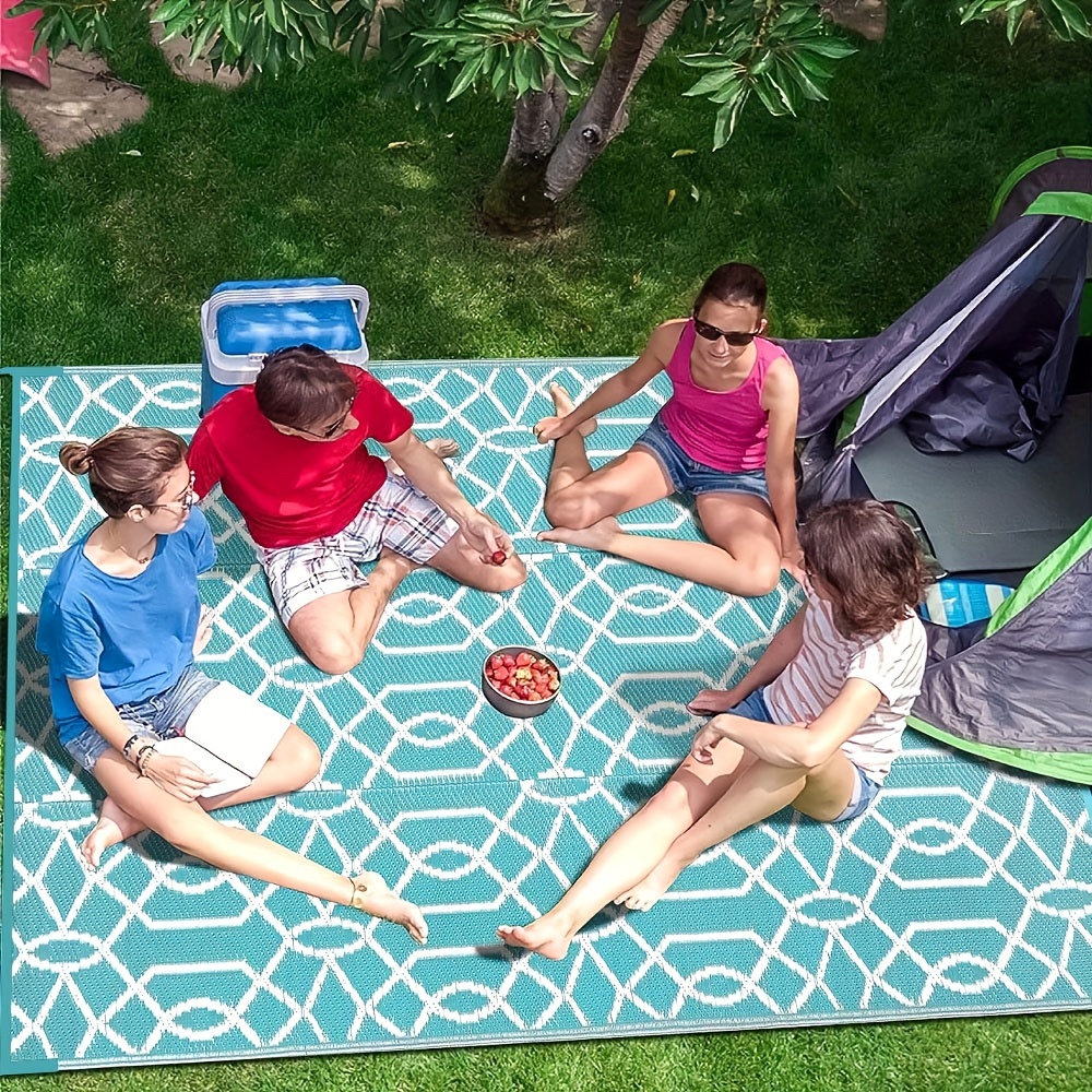 Reversible Outdoor Rug Mat Plastic Straw Rug Outdoor Patio - Temu