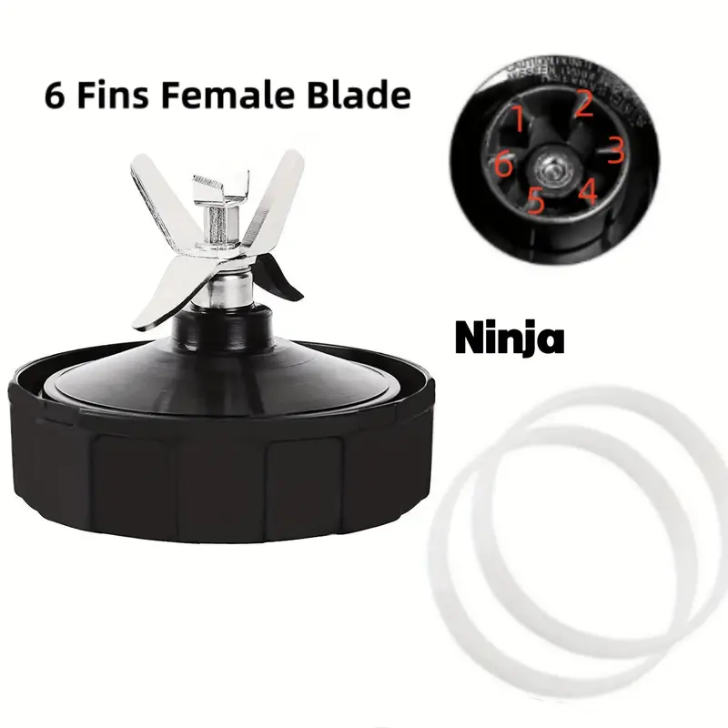 6 fins Female Ninja Blender Blade Replacement Parts - Temu