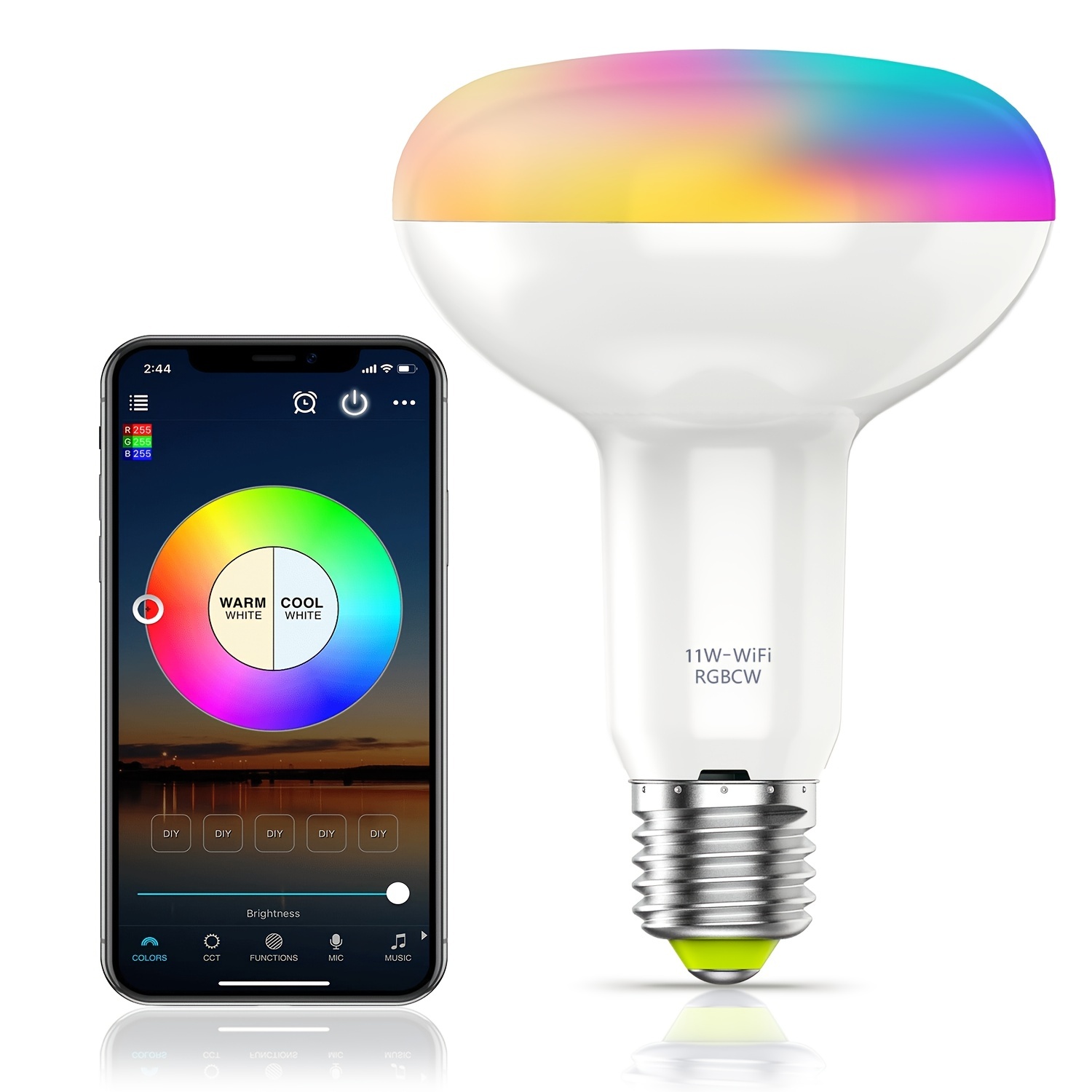 Smart Light Bulbs for Home Lighting Decor - Compatible With Alexa & Google