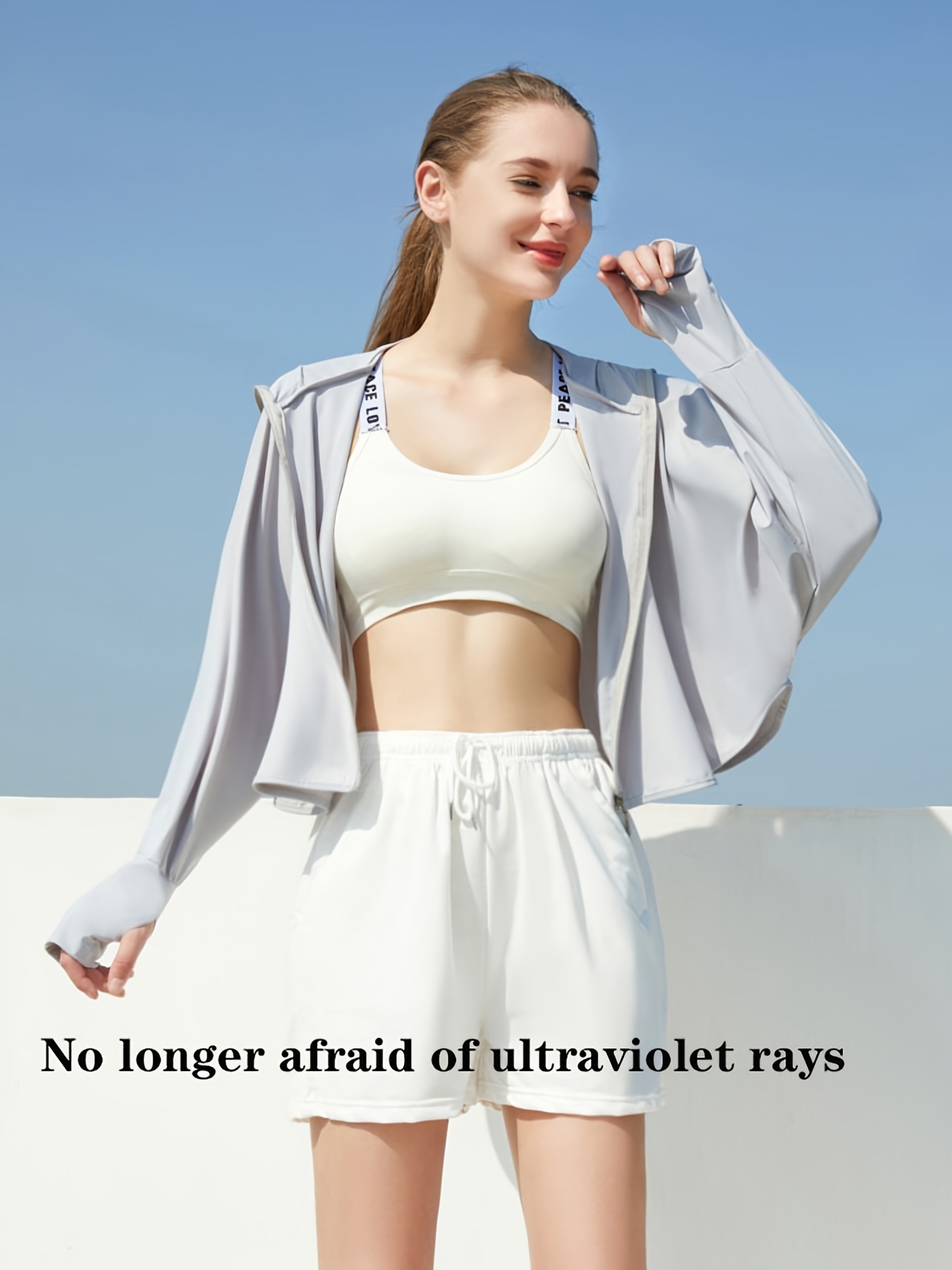 Women's Sun Protection Clothing Upf 50+ Zip Long Sleeve - Temu