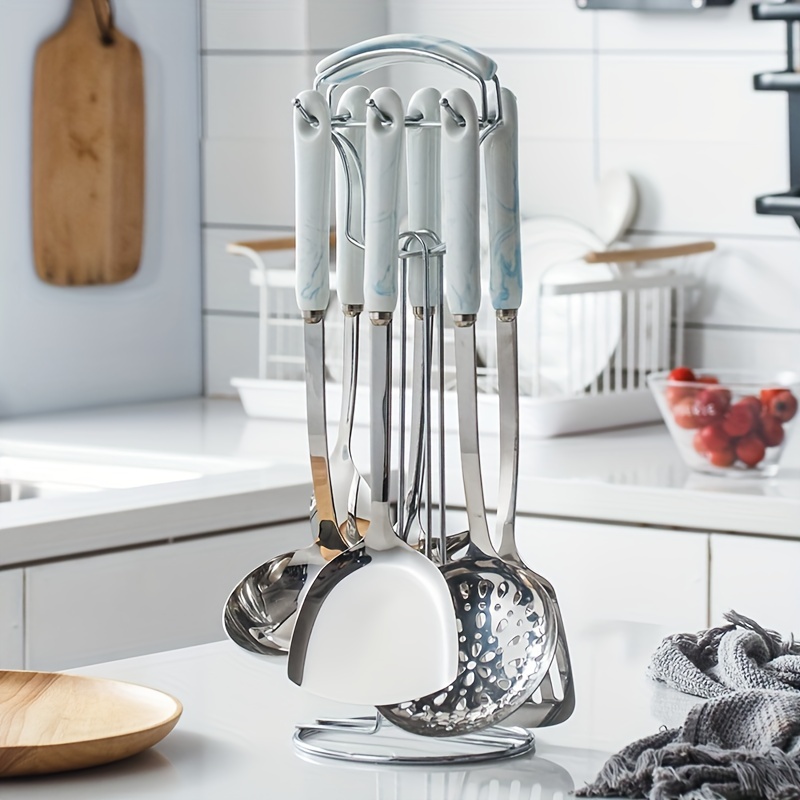 stainless steel ceramic kitchen utensil set