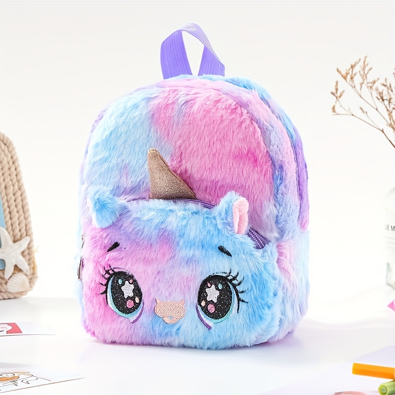 Unicorn Plush Small Schoolbag Girl Casual Backpack Backpack - Temu
