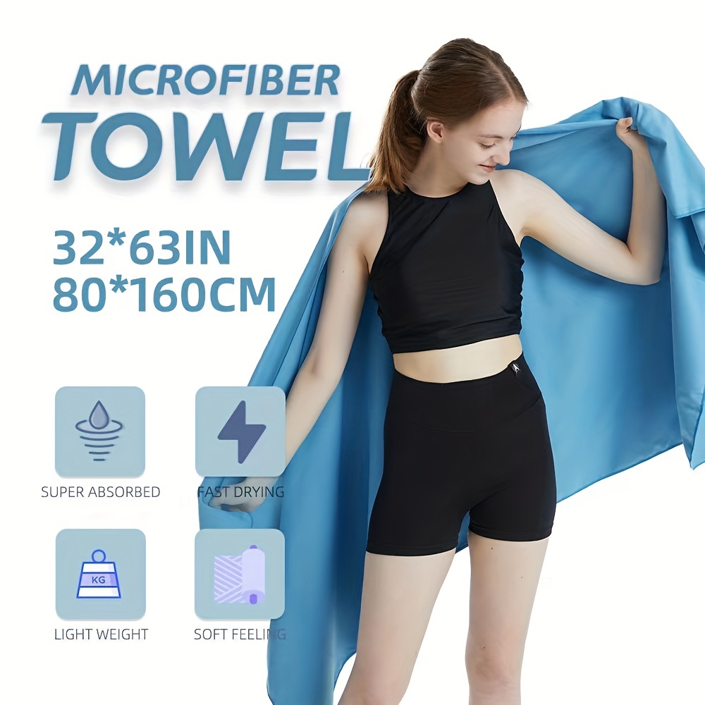 Serviettes de sport en microfibre ultra-légère, très absorbantes, la  serviette