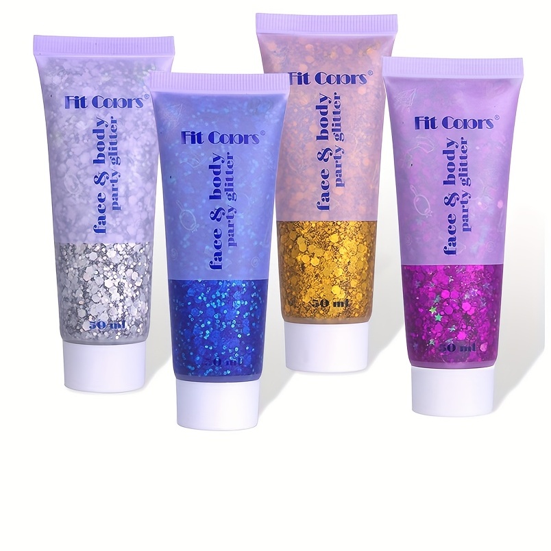 Set Gel Corpo Glitter A 10 Colori Sirena Crema Scintillante - Temu