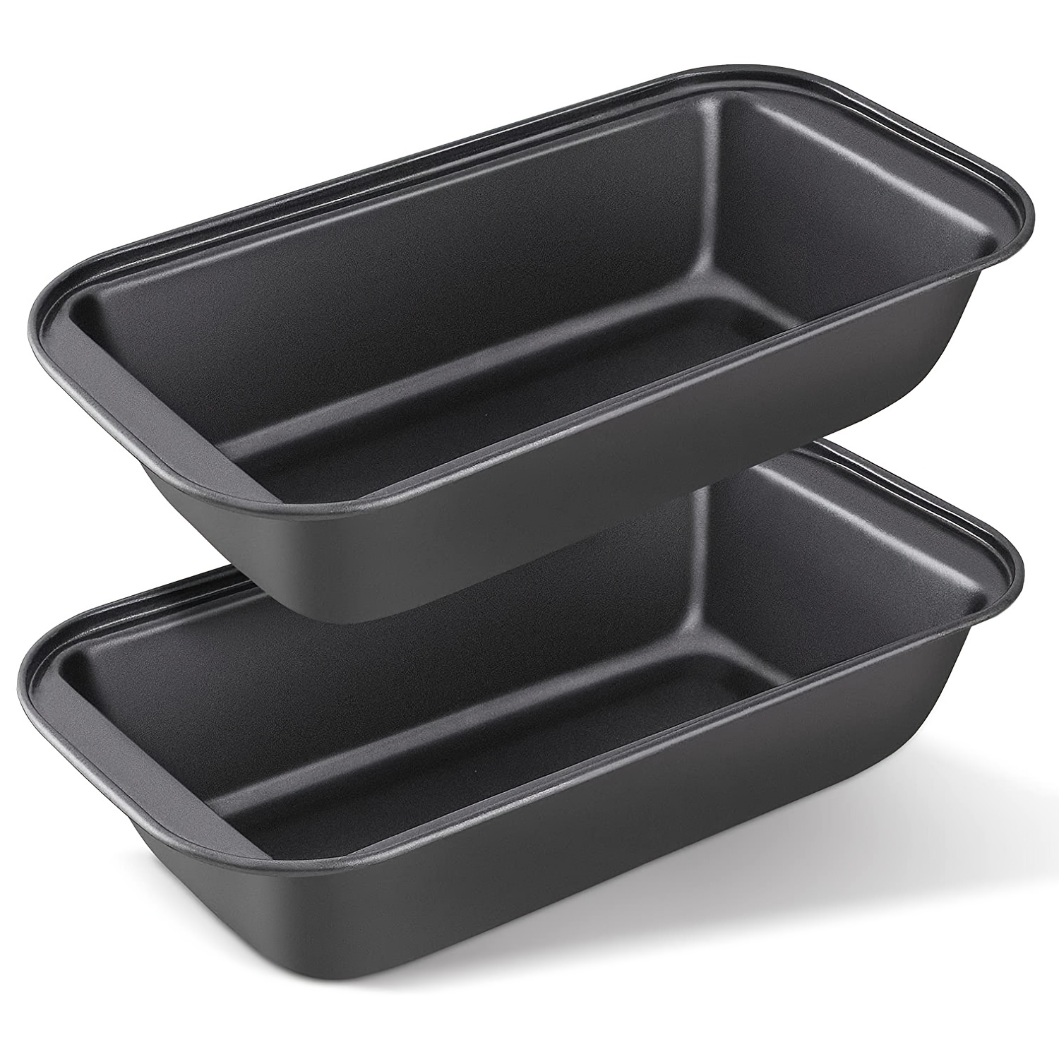 Non-Stick Bread Pan Set - Easy Grip Handles for Homemade Bread, Brownies,  and Pound Cakes - Carbon Steel Loaf Pans for Perfect Results