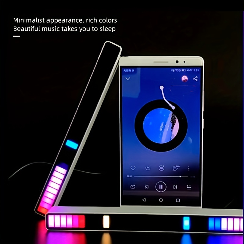 Meiyue 2 Stück Musik-Atmosphären-Rhythmus-Licht, RGB-sprachaktiviertes  Rhythmus-Licht, USB-Lade-Sound-Pickup-Licht, 32-Bit-Musikpegellicht,  kreative Musik-LED-Licht, Umgebungsstreifenlicht für Auto: :  Musikinstrumente & DJ-Equipment
