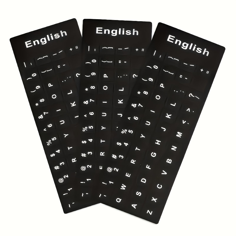 2 Pegatinas Teclado En Inglés Pegatinas Universales Teclado - Temu Mexico