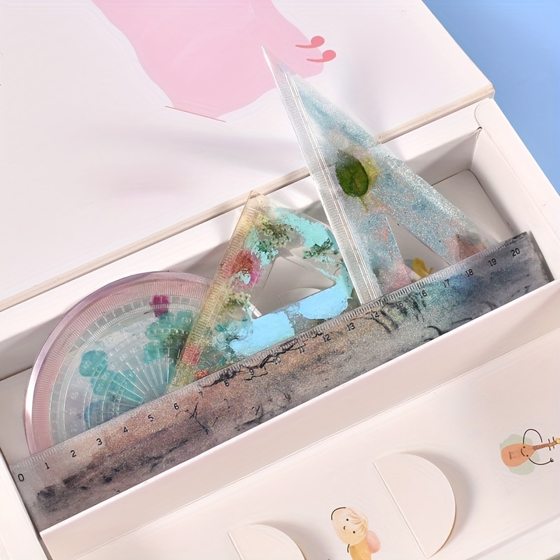 Diy Crystal Drop Glue Mold Resin Bookmark Silicone - Temu