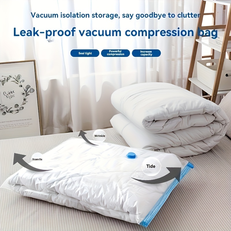 12Pack Jumbo Vacuum Storage Bags, Space Saver Bag for Clothes, Clothing,  Bedding, Pillows, Comforters, Blankets, House Moving, Travel, Vacuum Seal
