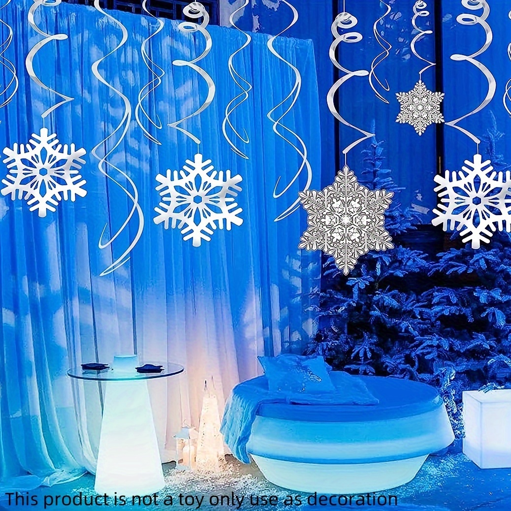 Snowflakes Confetti Decorations for Winter Wonderland Decorations