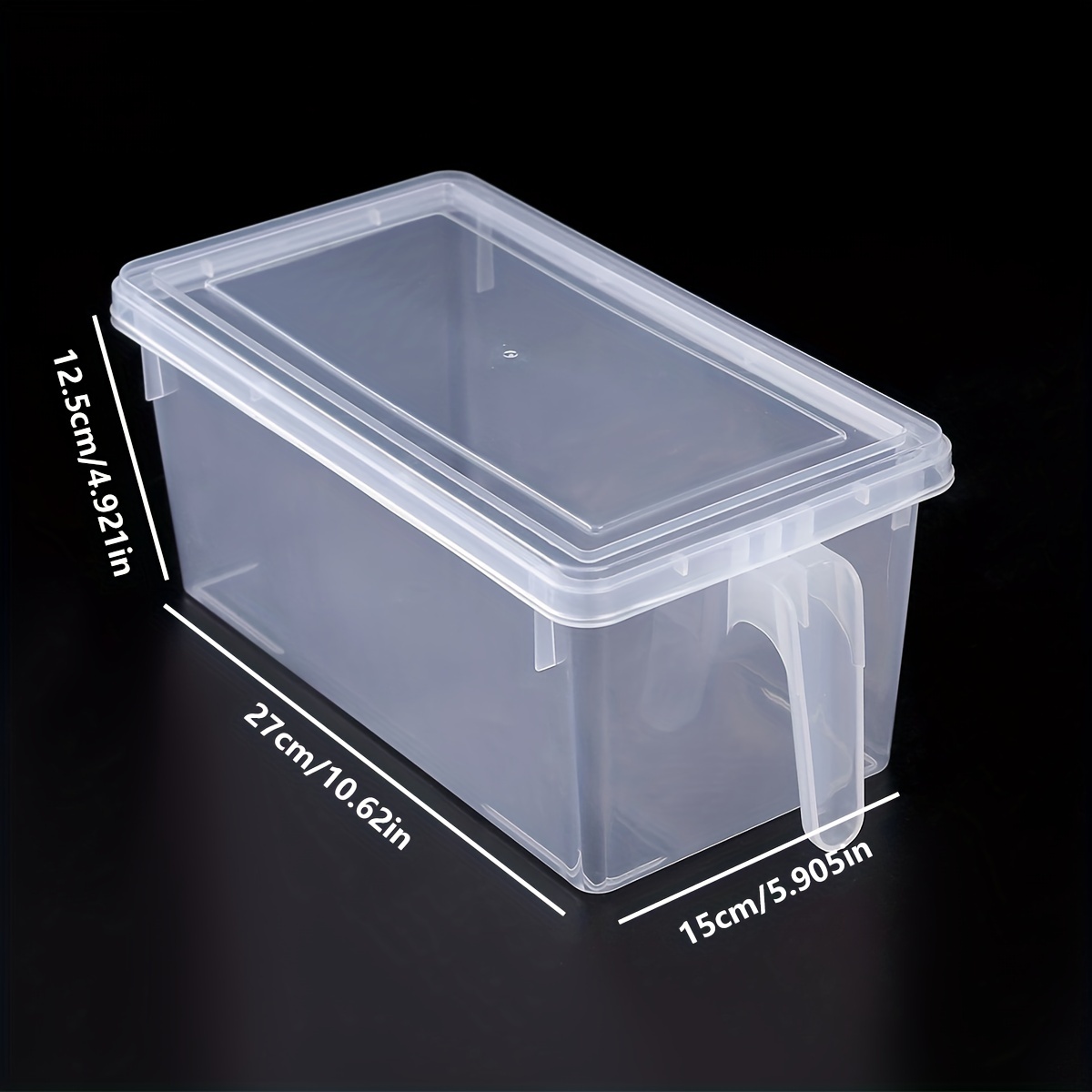 Fridge Food Storage Container with Lids, Plastic Fresh Produce