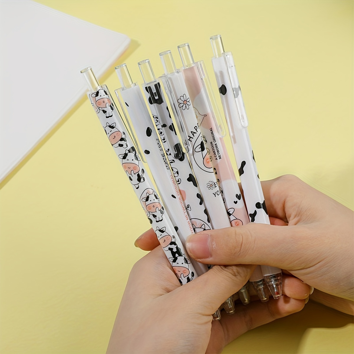 6pcs Ins Cute Student Press Gel Pen Press Cancelleria per - Temu Switzerland