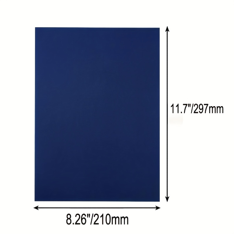 Blue Navy Colored Card Stock Thick Paper A4 Cover Card Stock - Temu