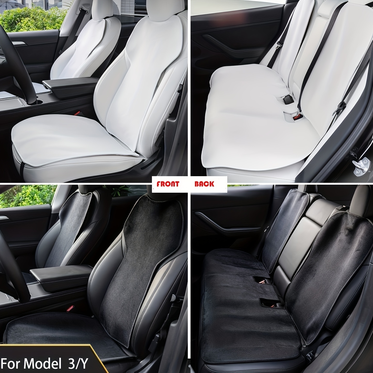 Tesla Model Y Seat Cushion Leather Seat Pad Protector Cushion