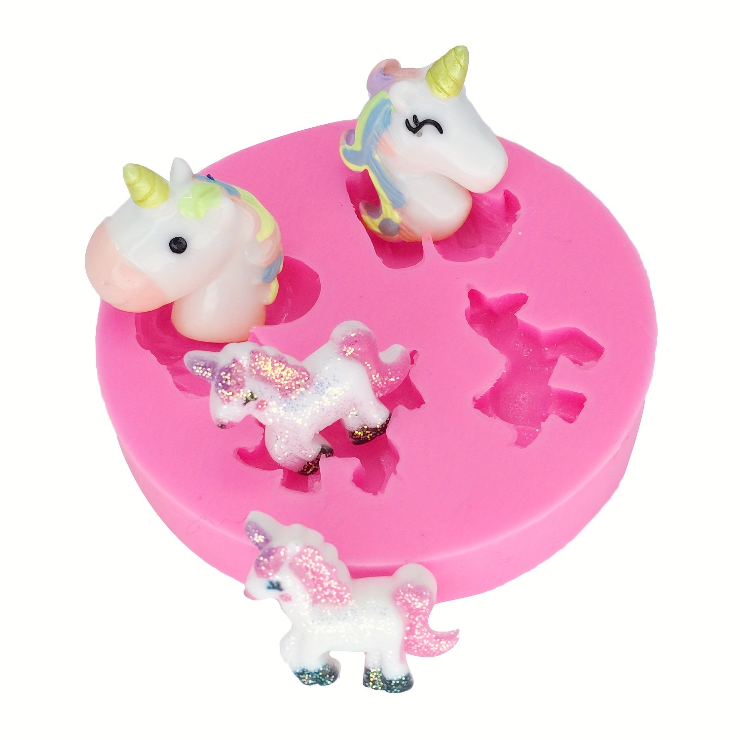 3d Unicorn Mold Silicone Animal Horse Mould Diy Epoxy Resin - Temu