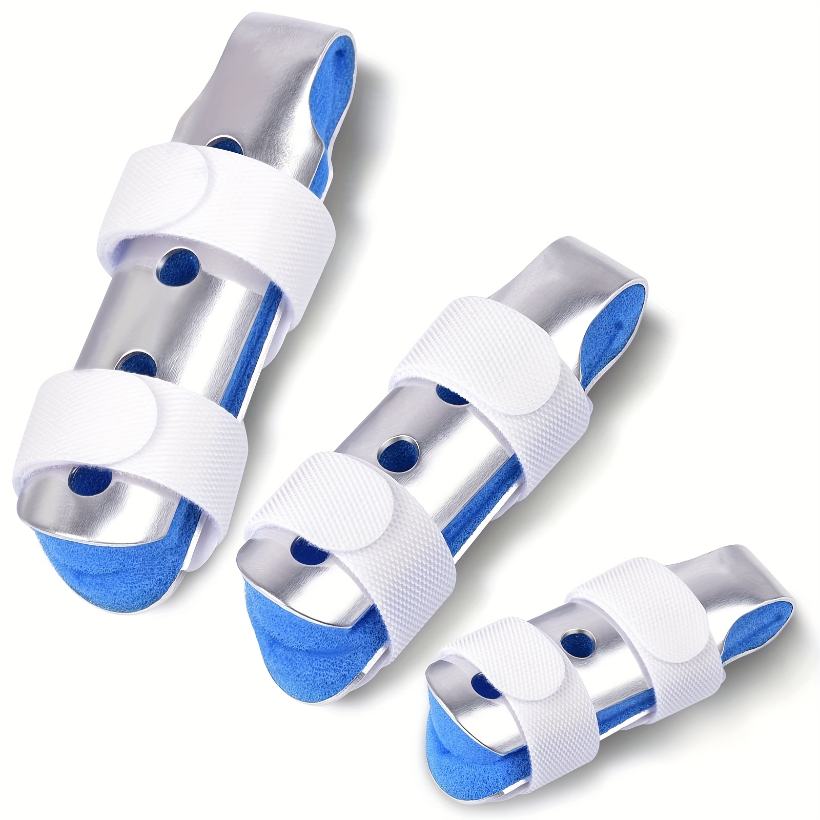 Soporte de férula para el pulgar, soporte de aluminio ajustable para  extensión de enderezamiento de artritis, mazo de dedo para nudillos para  rigidez