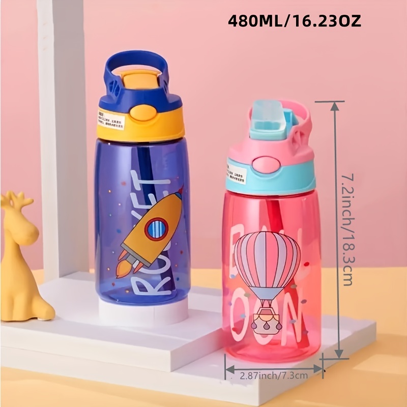 Plastic Sports Water Bottle With Graduated Straw Water Cup - Temu