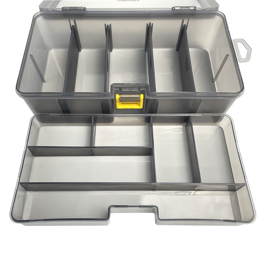 1pc Yellow Multi-grid Tool Box, Parts Organizer Box, Plastic Household  Screw Storage Box, Electronic Accessories Box, Garage Tool Storage Box,  Garage