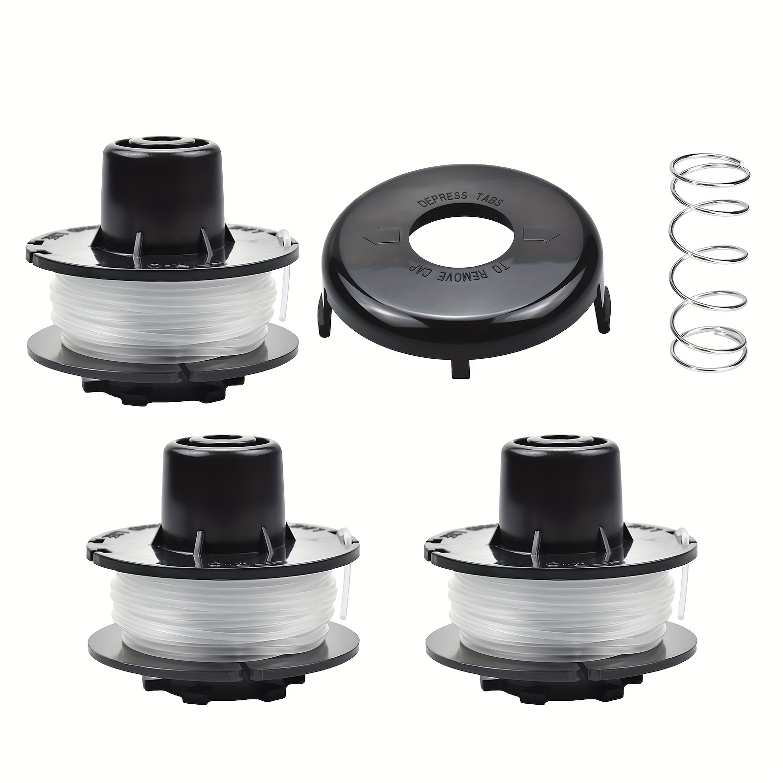 10 Spool+2 Cap+2 Spring ST4500 Weed Eater Spools Compatible with Black  Decker