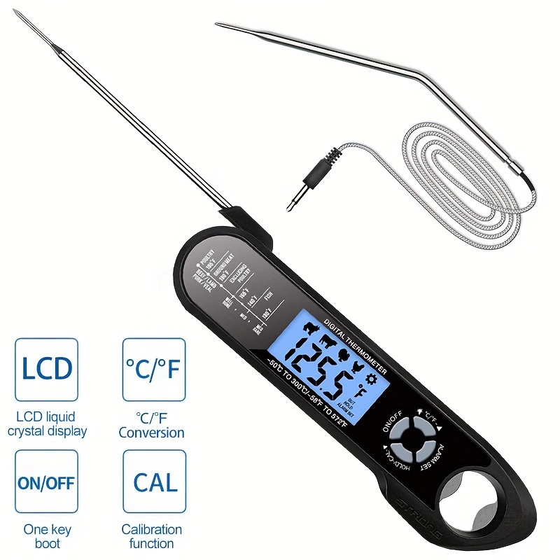 Waterproof Smart Meat Thermometer With Dual Probe Wireless - Temu