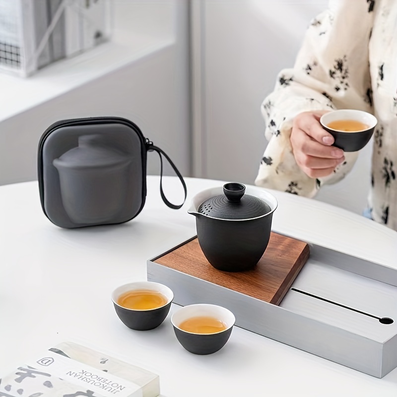 Service à thé Kungfu, ensemble de thé de voyage portable