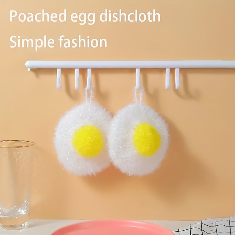 1pc Multi-functional Non-stick Oil Dishwashing Brush & Sponge Suitable For  Kitchen, Random Color
