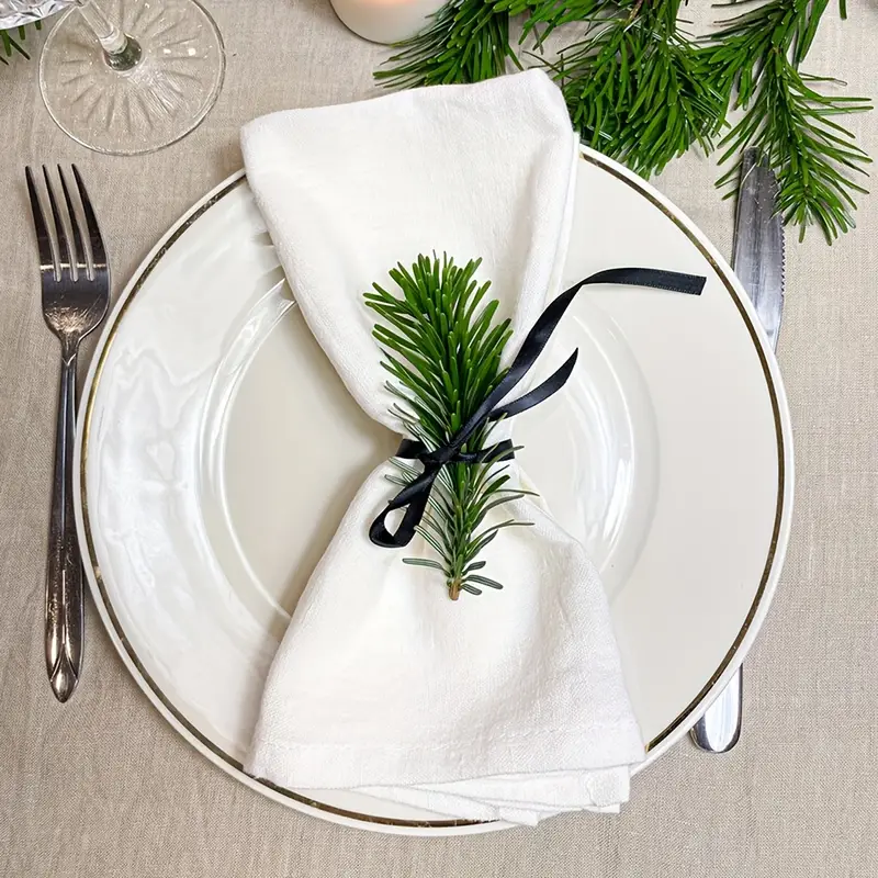 Wrinkle free White Napkins For Weddings Parties And Events - Temu