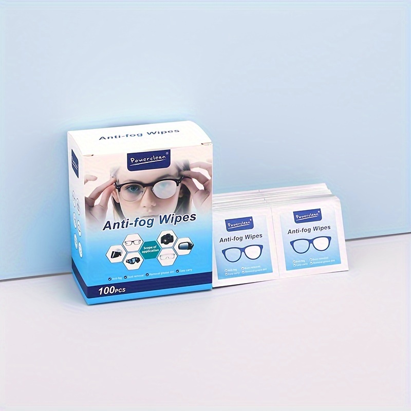 Toallitas antivaho para lentes prehumedecidas, 6 x 5 pulgadas, para gafas  (paquete de 30)