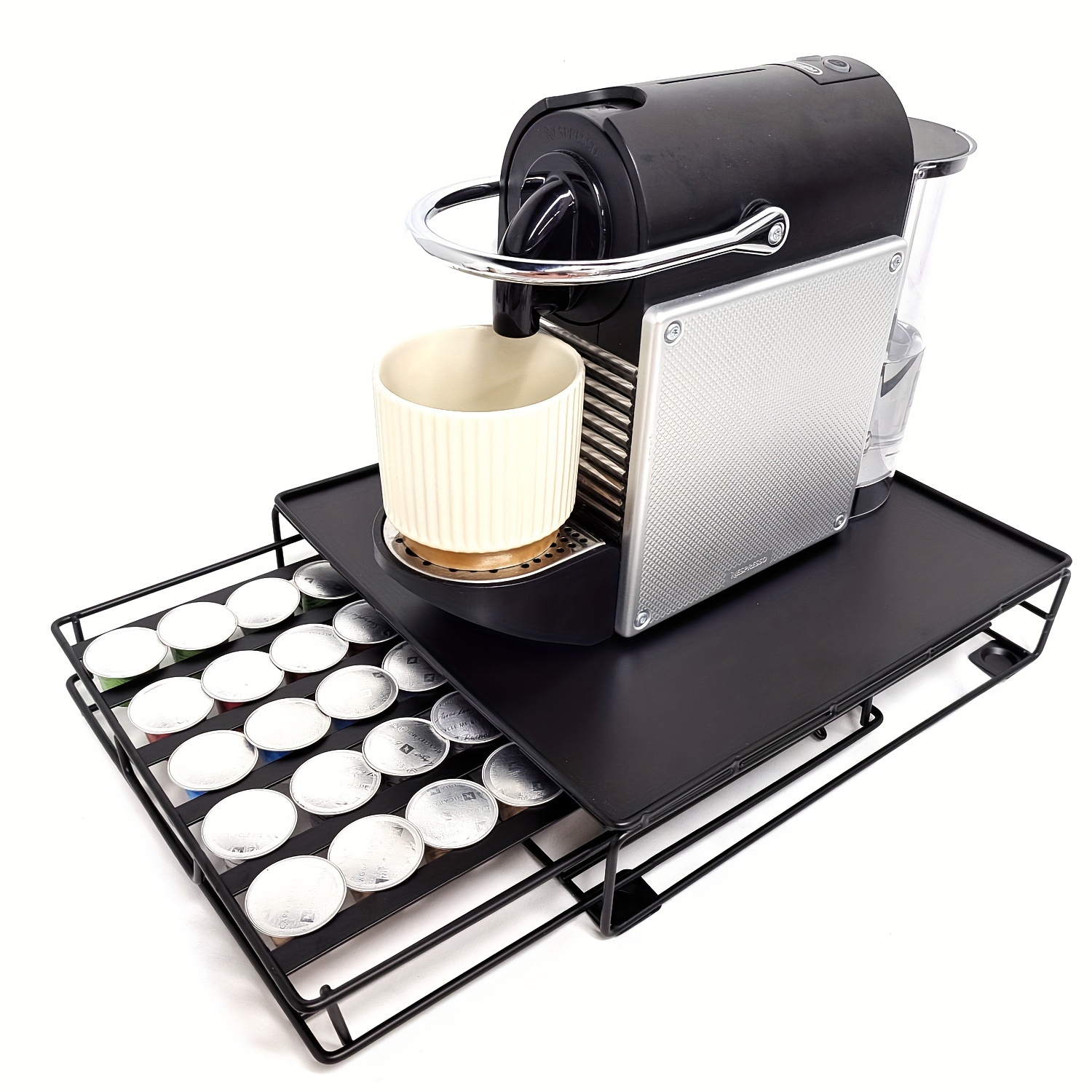 1pc, Drawer-type Coffee Capsule Holder, Coffee Holder, Nespresso Coffee  Capsule Holder, For Home / Bar, Coffee Accessories