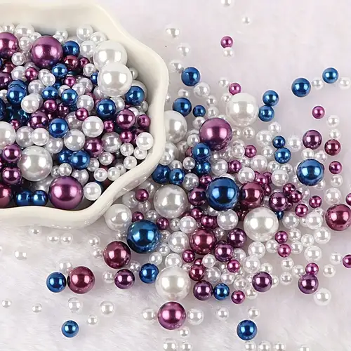 DIY Crafts 800 Pcs, Mix Sizes, Pearl Beads, Multicolor Pearl Beads Loose  Pearls with Holes for Jewelry Making, Small Pearl Filler Beads for Crafting