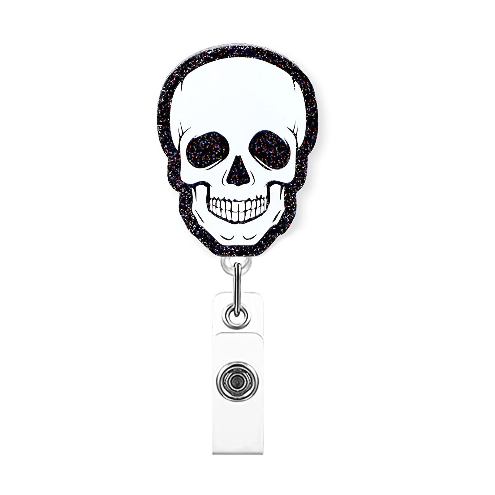 Badge Reels Acrylic Skeleton Retractable Badge Holder - Temu