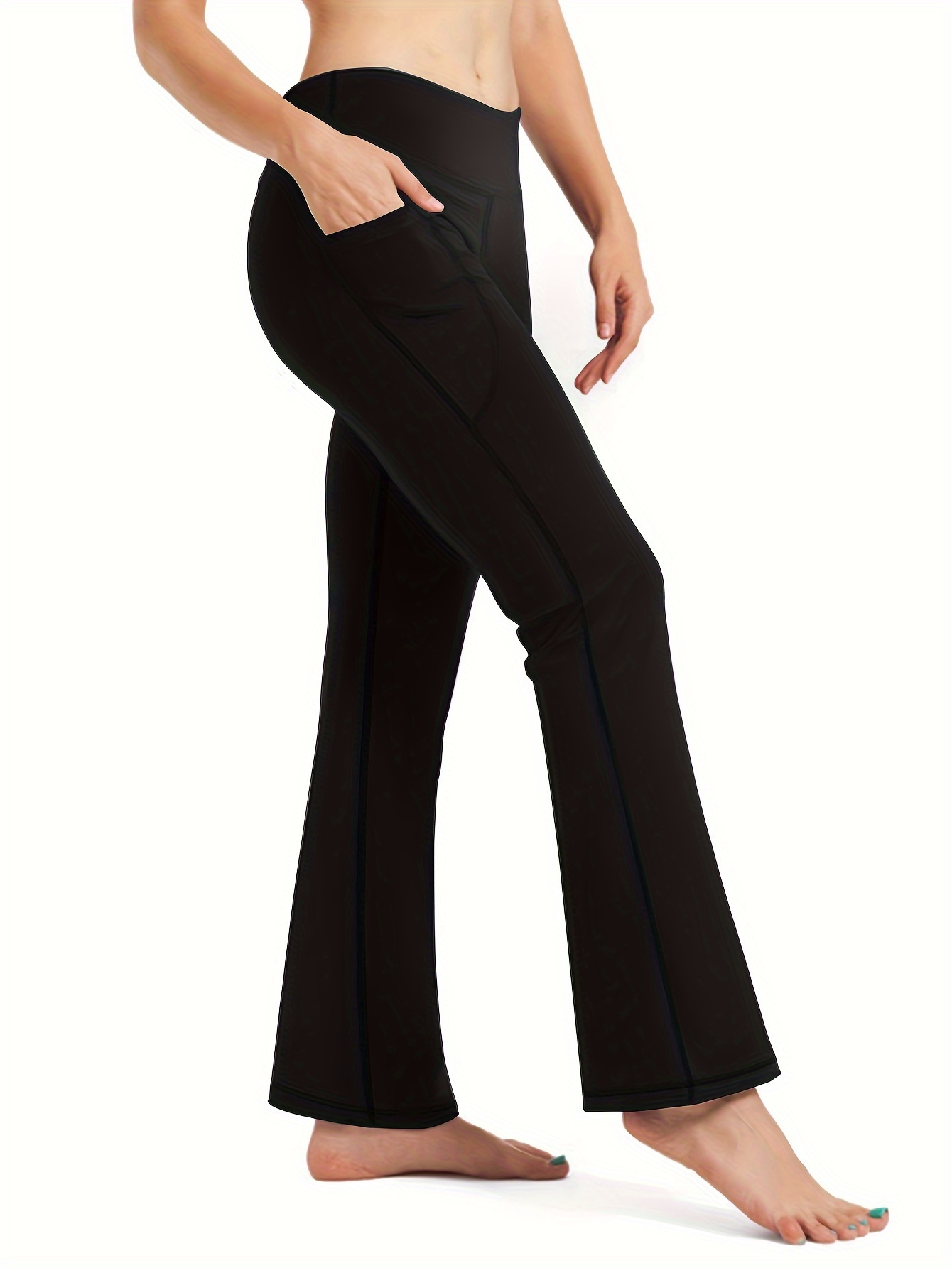 Solid Black Full Length w/ Pockets Leggings – Fashion Flare Boutique