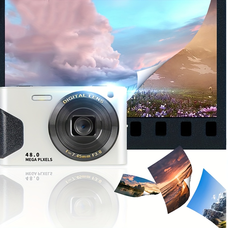 1080p 36.0 Mega Pixels Appareil photo numérique avec zoom numérique 16x,  écran LCD, mini caméras portables pour les étudiants adolescents