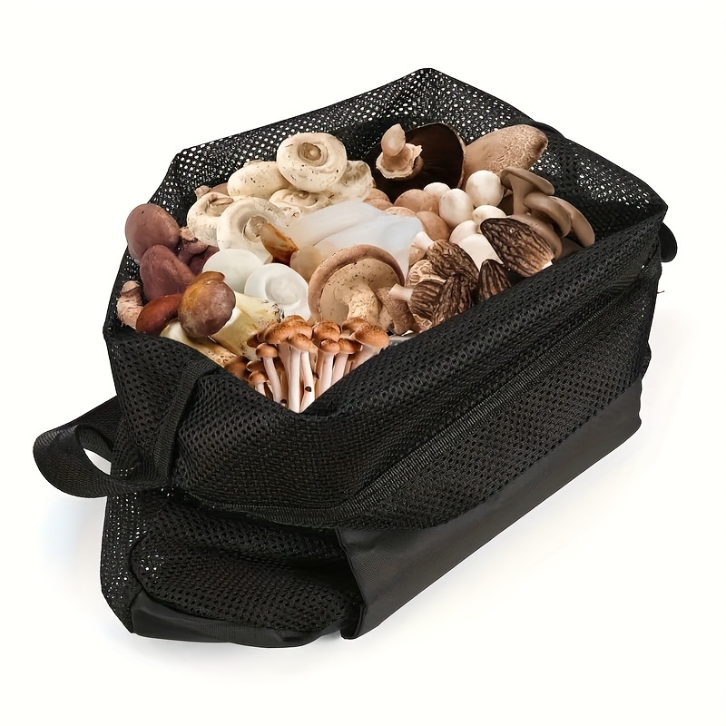 Sac de cueillette de champignons en plein air, panier respirant