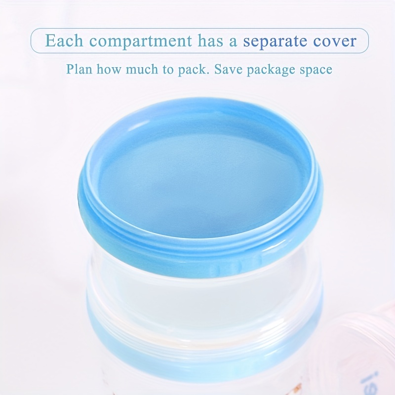 30g & 60g 4-Layer Portable Milk Powder Container, Spacious Formula Dispenser