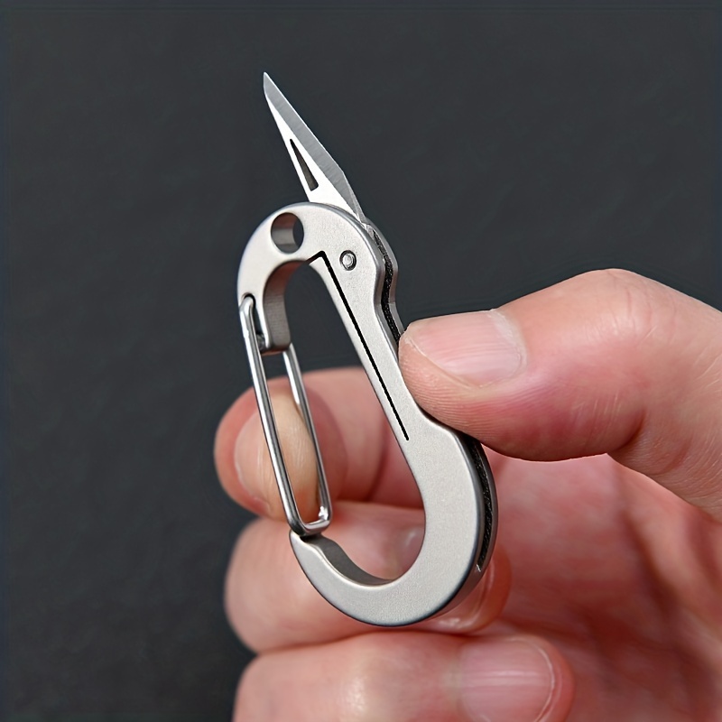 Titanium Alloy Keychain Carabiner With Bottle Opener For Everyday Carry  Office Multifunctional Camping Supplies - AliExpress