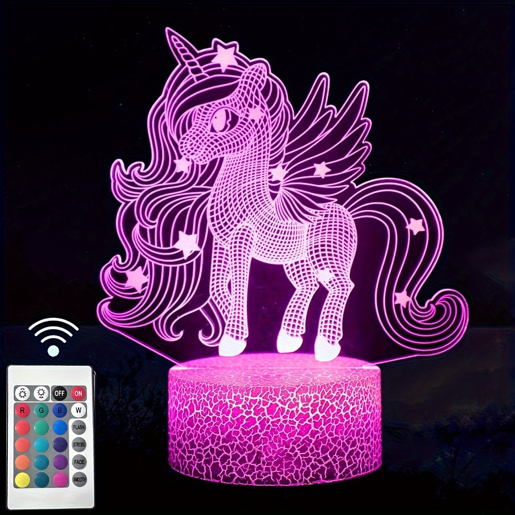 Visual Night Creative Three - Led Series Gift Temu Light Unicorn
