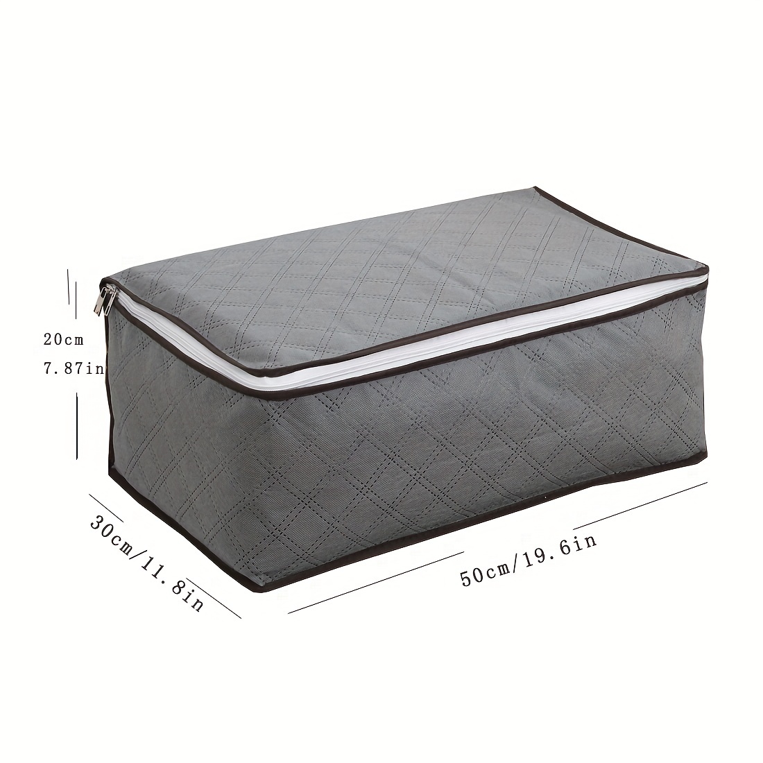 Durable Zipper Packaging Bag Large Capacity Dust Proof Square Storage Bag