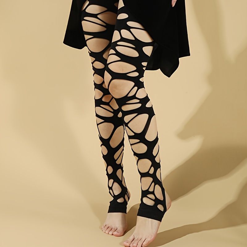 Ripped Tights for Plus Size Women