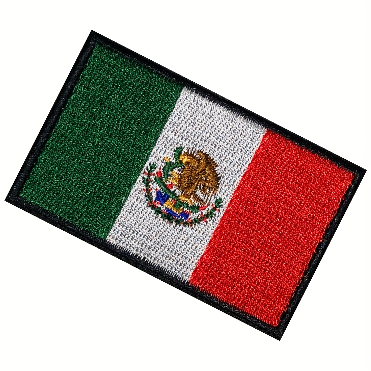 COHEALI 5pcs Embroidered Cloth Patch National Flag Applique Mexican Flag  Stickers for Clothing Fray Check for Fabric Iron on Patches Polyester  Thread