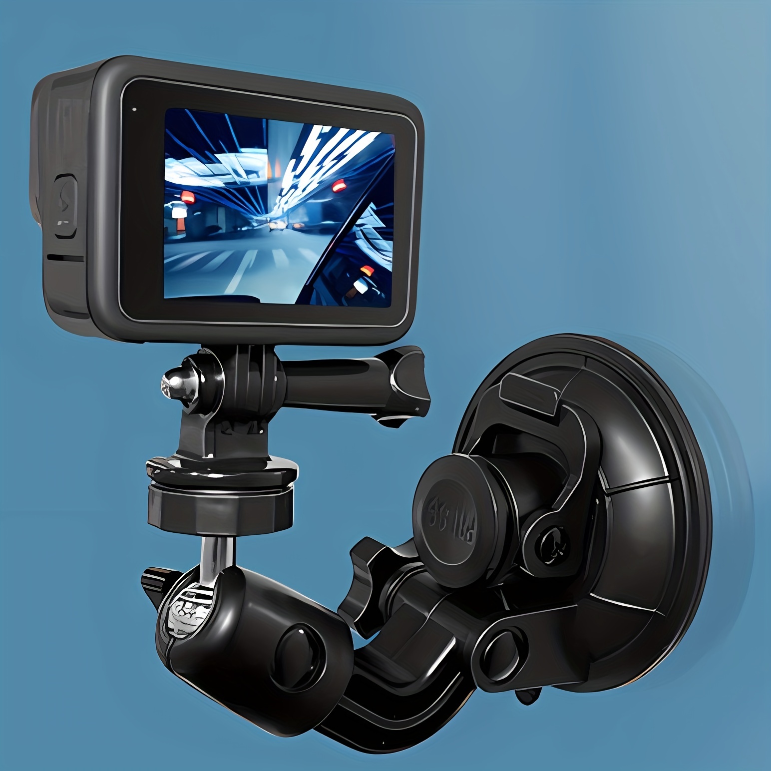 Support ventouse GoPro pour caméras de sport GoPro, DJI, Insta360, SJCam,  Eken + adaptateur smartphone (ventouse voiture GoPro) - grossiste  d'accessoires GSM Hurtel