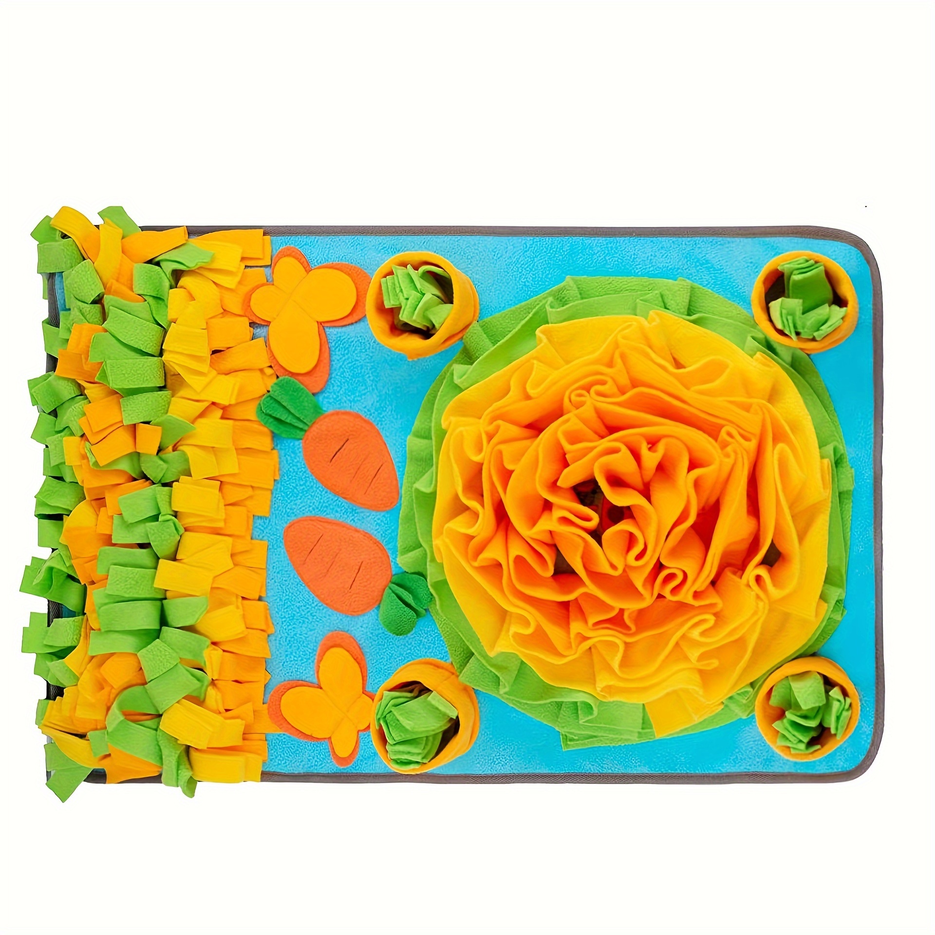 Interactive Sunflower Pet Snuffle Mat Slow Feeder Dog Puzzle - Temu