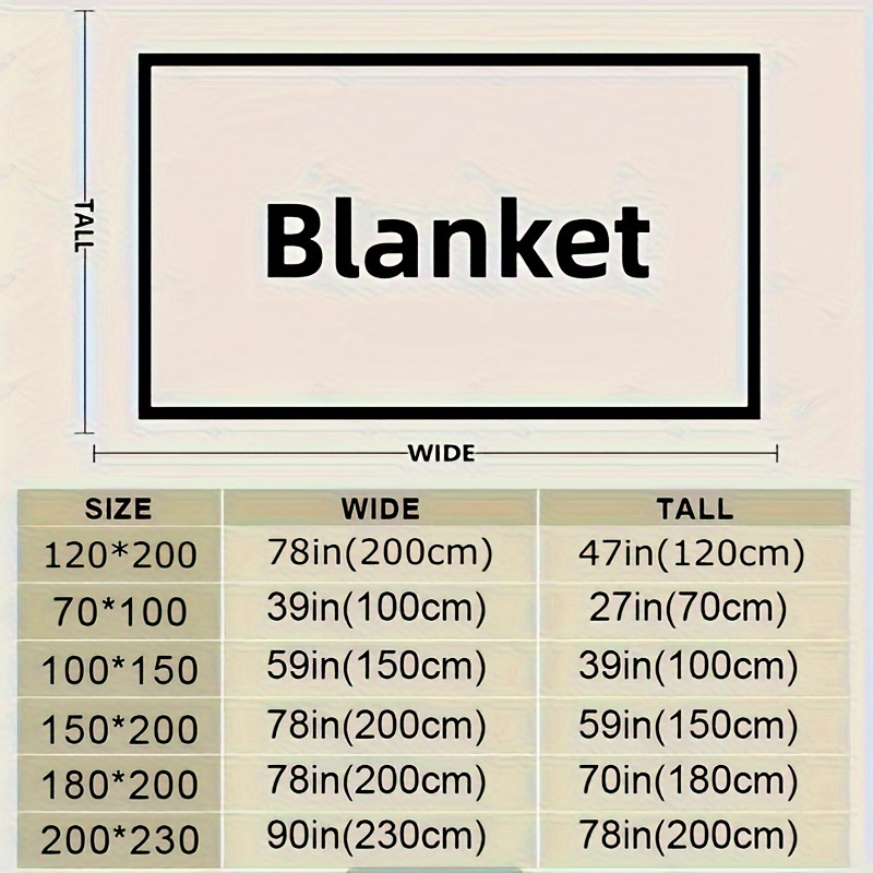 Dimensions of a online throw