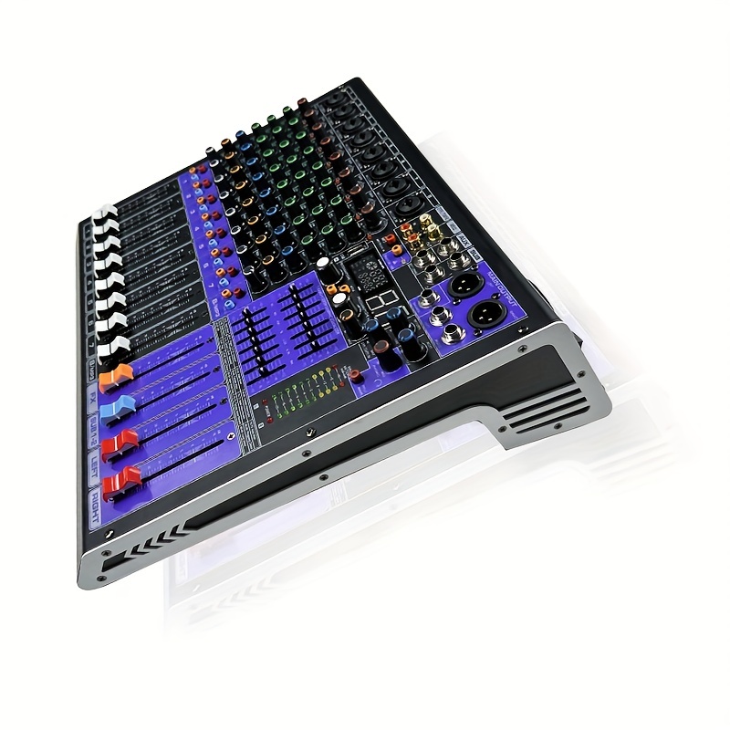 TX802FXプロフェッショナルオーディオミキサーサウンドボードコンソールデスクシステムインターフェース8チャンネルデジタルUSB  MP3コンピューター入力48Vファントムパワー内蔵99DSPリバーブエフェクト