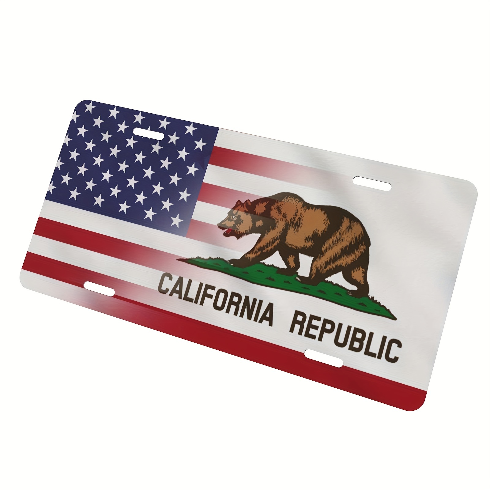 Flagge Staates Kalifornien - Usa. Nummernschild, Dekoratives Auto